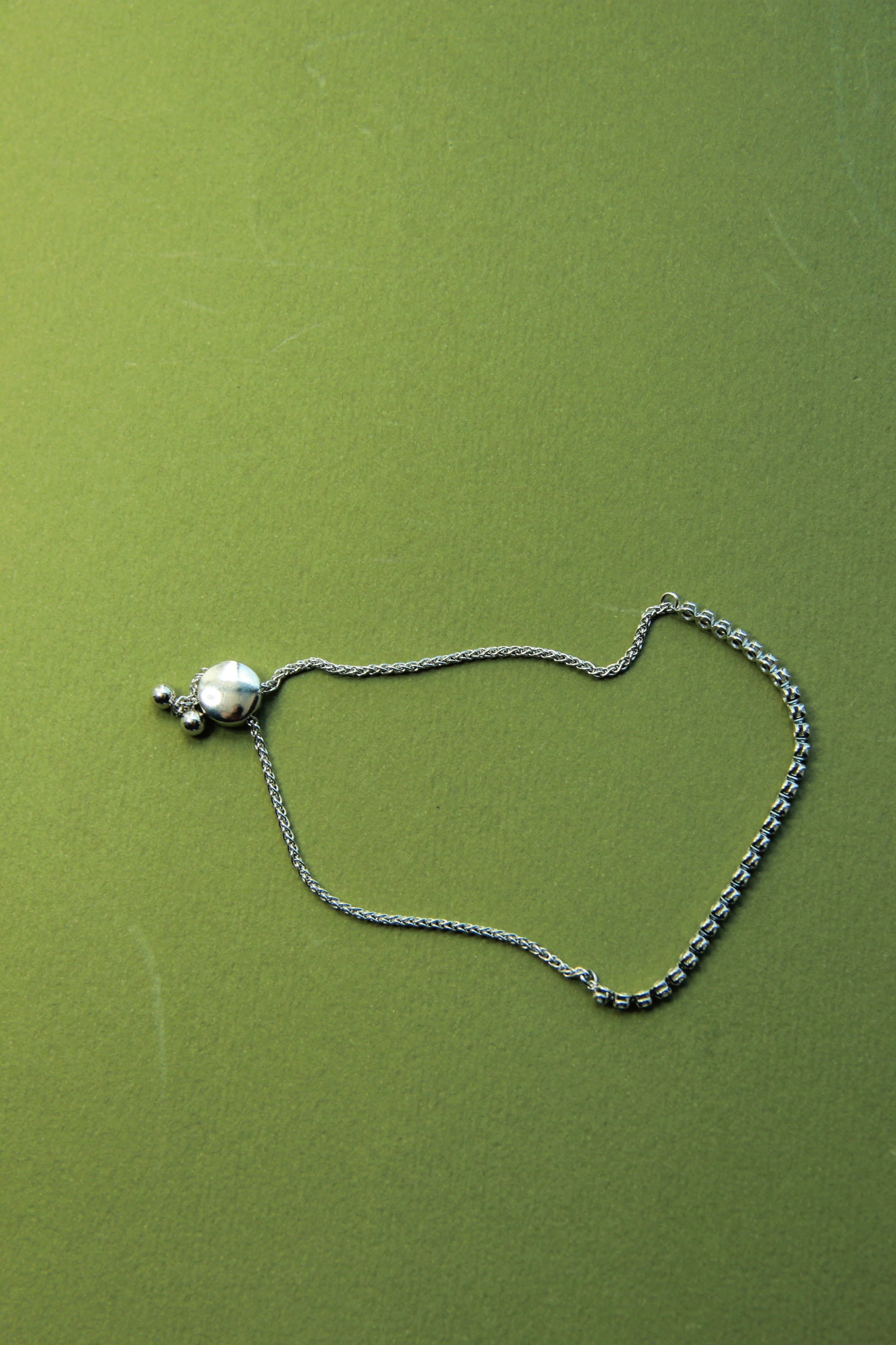 Pulsera en Oro Blanco 14k con Diamantes Naturales