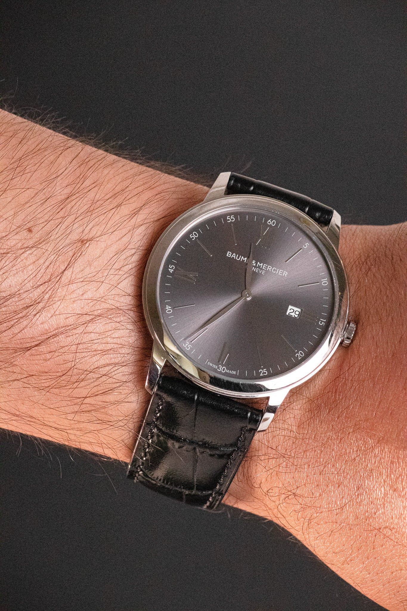Reloj Baum & Mercier Classima con Strap de Piel Negra