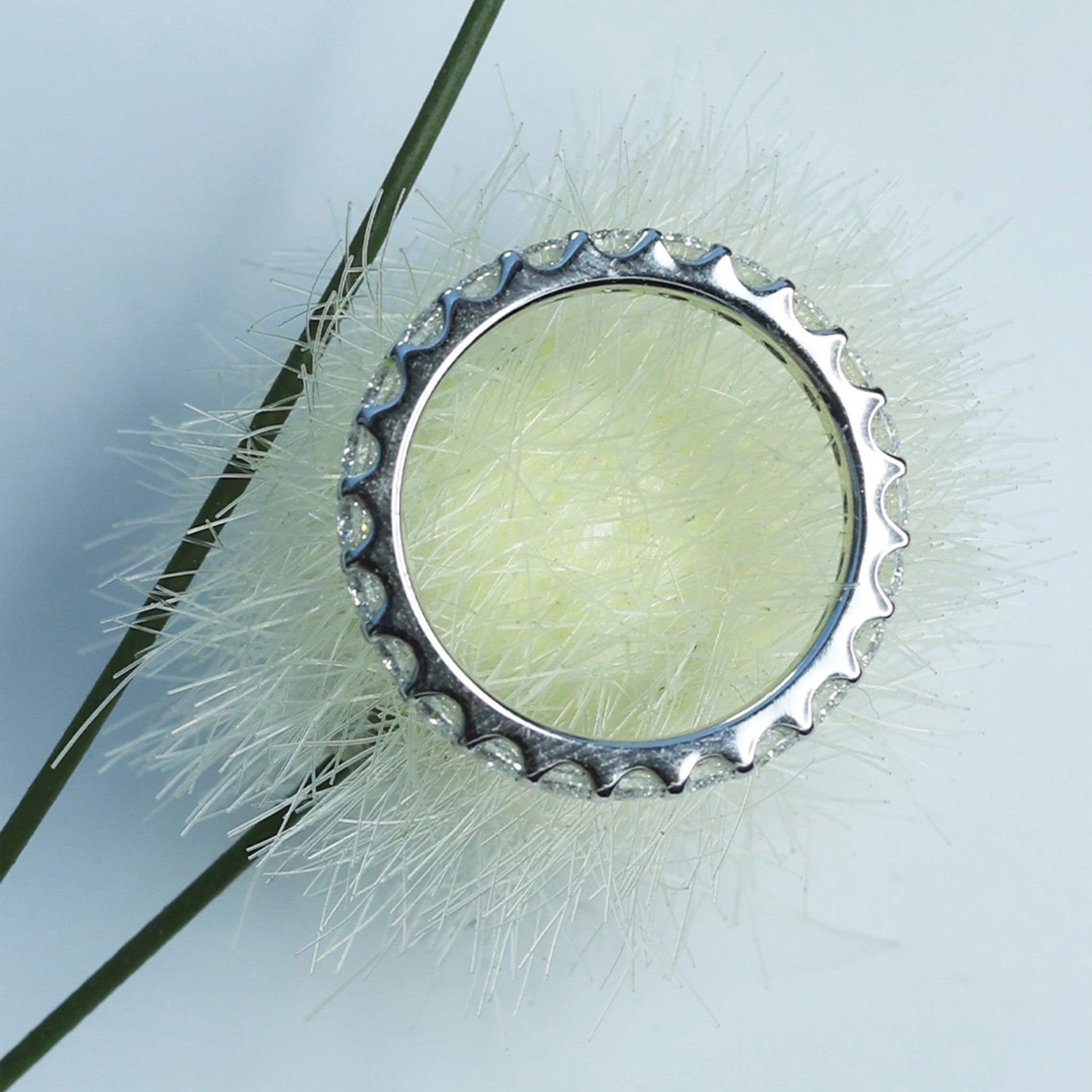 Churumbela Infinita en Oro Blanco con Diamantes Naturales